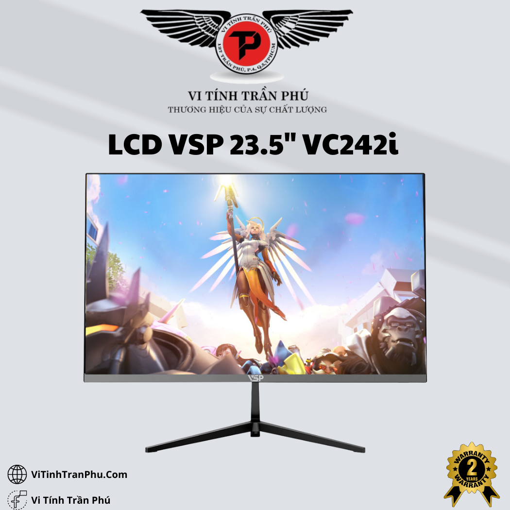 MÀN HÌNH VSP IPS 24INCH VC242I - 100HZ - 2MS - ĐEN